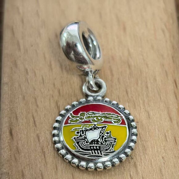 Pandora Canada New Brunswick Flag Dangle Charm, S925 Silver Bracelets - Picture 1 of 4